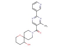 9-[(4-methyl-2-pyridin-3-ylpyrimidin-5-yl)carbonyl]-1-oxa-9-azaspiro[5.5]undecan-5-ol