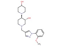 (3'R*,4'R*)-1'-{[1-(2-methoxyphenyl)-1H-pyrazol-4-yl]methyl}-1,4'-bipiperidine-3',4-diol