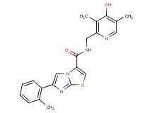 N-[(4-hydroxy-3,5-dimethylpyridin-2-yl)methyl]-6-(2-methylphenyl)imidazo[2,1-b][1,3]thiazole-3-carboxamide