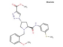 methyl 1-[(3R,5S)-1-(2-methoxybenzyl)-5-({[3-(methylthio)phenyl]amino}carbonyl)-3-pyrrolidinyl]-1H-1,2,3-triazole-4-carboxylate