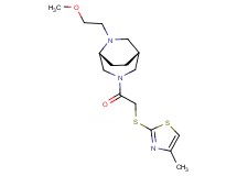 (1R*,5R*)-6-(2-methoxyethyl)-3-{[(4-methyl-1,3-thiazol-2-yl)thio]acetyl}-3,6-diazabicyclo[3.2.2]nonane