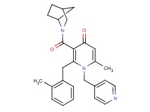 3-(2-azabicyclo[2.2.1]hept-2-ylcarbonyl)-6-methyl-2-(2-methylbenzyl)-1-(4-pyridinylmethyl)-4(1H)-pyridinone