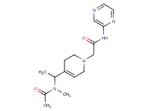 2-[4-{1-[acetyl(methyl)amino]ethyl}-3,6-dihydropyridin-1(2H)-yl]-N-pyrazin-2-ylacetamide