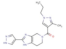 5-[(3-methyl-1-propyl-1H-pyrazol-4-yl)carbonyl]-2-(1H-pyrazol-4-yl)-4,5,6,7-tetrahydro-1H-imidazo[4,5-c]pyridine