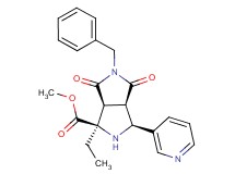 methyl (1R*,3S*,3aR*,6aS*)-5-benzyl-1-ethyl-4,6-dioxo-3-pyridin-3-yloctahydropyrrolo[3,4-c]pyrrole-1-carboxylate