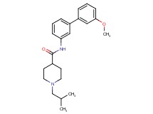 1-isobutyl-N-(3'-methoxy-3-biphenylyl)-4-piperidinecarboxamide