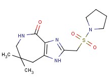 7,7-dimethyl-2-[(pyrrolidin-1-ylsulfonyl)methyl]-5,6,7,8-tetrahydroimidazo[4,5-c]azepin-4(1H)-one
