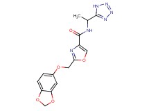 2-[(1,3-benzodioxol-5-yloxy)methyl]-N-[1-(1H-tetrazol-5-yl)ethyl]-1,3-oxazole-4-carboxamide