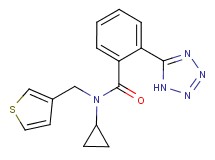 N-cyclopropyl-2-(1H-tetrazol-5-yl)-N-(3-thienylmethyl)benzamide