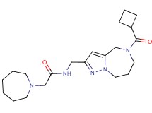 2-azepan-1-yl-N-{[5-(cyclobutylcarbonyl)-5,6,7,8-tetrahydro-4H-pyrazolo[1,5-a][1,4]diazepin-2-yl]methyl}acetamide