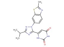 6-[3-isopropyl-1-(2-methyl-1,3-benzothiazol-6-yl)-1H-1,2,4-triazol-5-yl]pyrimidine-2,4(1H,3H)-dione