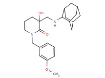 3-[(2-adamantylamino)methyl]-3-hydroxy-1-(3-methoxybenzyl)-2-piperidinone