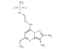 N-{2-[(5-ethyl-2,3-dimethylpyrazolo[1,5-a]pyrimidin-7-yl)amino]ethyl}methanesulfonamide
