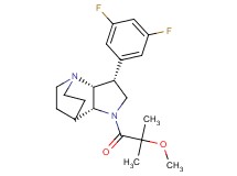 (3R*,3aR*,7aR*)-3-(3,5-difluorophenyl)-1-(2-methoxy-2-methylpropanoyl)octahydro-4,7-ethanopyrrolo[3,2-b]pyridine