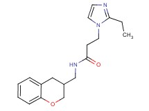 N-(3,4-dihydro-2H-chromen-3-ylmethyl)-3-(2-ethyl-1H-imidazol-1-yl)propanamide
