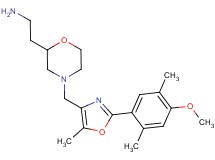 [2-(4-{[2-(4-methoxy-2,5-dimethylphenyl)-5-methyl-1,3-oxazol-4-yl]methyl}-2-morpholinyl)ethyl]amine dihydrochloride