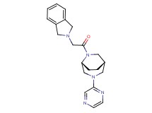 (1S*,5R*)-6-(1,3-dihydro-2H-isoindol-2-ylacetyl)-3-(2-pyrazinyl)-3,6-diazabicyclo[3.2.2]nonane
