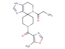 1'-[(5-methyl-1,3-oxazol-4-yl)carbonyl]-5-propionyl-1,5,6,7-tetrahydrospiro[imidazo[4,5-c]pyridine-4,4'-piperidine]