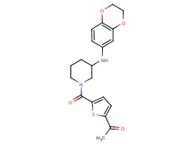 1-(5-{[3-(2,3-dihydro-1,4-benzodioxin-6-ylamino)-1-piperidinyl]carbonyl}-2-thienyl)ethanone