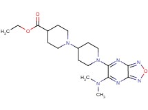 ethyl 1'-[6-(dimethylamino)[1,2,5]oxadiazolo[3,4-b]pyrazin-5-yl]-1,4'-bipiperidine-4-carboxylate