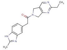 2-ethyl-6-[(2-methyl-1H-benzimidazol-5-yl)acetyl]-6,7-dihydro-5H-pyrrolo[3,4-d]pyrimidine