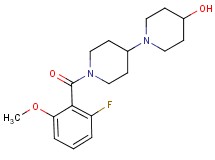 1'-(2-fluoro-6-methoxybenzoyl)-1,4'-bipiperidin-4-ol