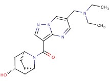 (3-endo)-8-({6-[(diethylamino)methyl]pyrazolo[1,5-a]pyrimidin-3-yl}carbonyl)-8-azabicyclo[3.2.1]octan-3-ol