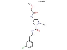 (2S,4S)-N-[2-(3-chlorophenyl)ethyl]-4-[(methoxyacetyl)amino]-1-methylpyrrolidine-2-carboxamide