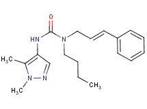 N-butyl-N'-(1,5-dimethyl-1H-pyrazol-4-yl)-N-[(2E)-3-phenylprop-2-en-1-yl]urea