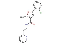 5-(2-chlorophenyl)-2-methyl-N-(2-pyridin-2-ylethyl)-3-furamide
