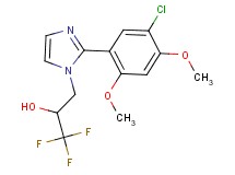 3-[2-(5-chloro-2,4-dimethoxyphenyl)-1H-imidazol-1-yl]-1,1,1-trifluoropropan-2-ol