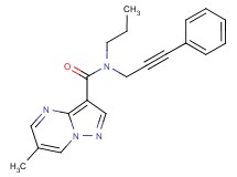 6-methyl-N-(3-phenylprop-2-yn-1-yl)-N-propylpyrazolo[1,5-a]pyrimidine-3-carboxamide