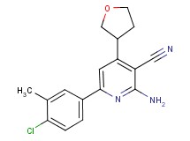2-amino-6-(4-chloro-3-methylphenyl)-4-(tetrahydrofuran-3-yl)nicotinonitrile