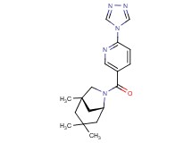 (1S*,5R*)-1,3,3-trimethyl-6-{[6-(4H-1,2,4-triazol-4-yl)pyridin-3-yl]carbonyl}-6-azabicyclo[3.2.1]octane