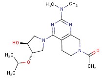 (3S*,4S*)-1-[7-acetyl-2-(dimethylamino)-5,6,7,8-tetrahydropyrido[3,4-d]pyrimidin-4-yl]-4-isopropoxypyrrolidin-3-ol