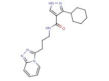 3-cyclohexyl-N-(3-[1,2,4]triazolo[4,3-a]pyridin-3-ylpropyl)-1H-pyrazole-4-carboxamide