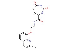 N-{2-[(2-methylquinolin-8-yl)oxy]ethyl}-2,7-dioxo-1,3-diazepane-4-carboxamide