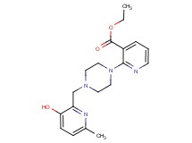 ethyl 2-{4-[(3-hydroxy-6-methylpyridin-2-yl)methyl]piperazin-1-yl}nicotinate