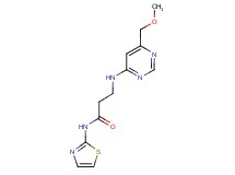 N~3~-[6-(methoxymethyl)pyrimidin-4-yl]-N~1~-1,3-thiazol-2-yl-beta-alaninamide