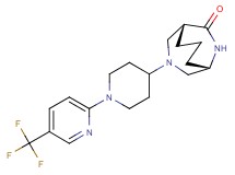 (1S*,5R*)-3-{1-[5-(trifluoromethyl)pyridin-2-yl]piperidin-4-yl}-3,9-diazabicyclo[3.3.2]decan-10-one