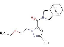 (1R*,2R*,6S*,7S*)-4-{[1-(2-ethoxyethyl)-3-methyl-1H-pyrazol-5-yl]carbonyl}-4-azatricyclo[5.2.1.0~2,6~]decane