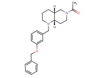 (4aR*,8aS*)-6-acetyl-1-[3-(benzyloxy)benzyl]decahydro-1,6-naphthyridine