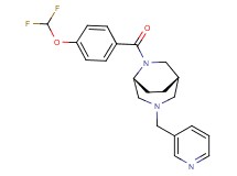 (1S*,5R*)-6-[4-(difluoromethoxy)benzoyl]-3-(3-pyridinylmethyl)-3,6-diazabicyclo[3.2.2]nonane