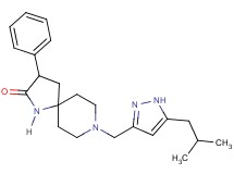 8-[(5-isobutyl-1H-pyrazol-3-yl)methyl]-3-phenyl-1,8-diazaspiro[4.5]decan-2-one