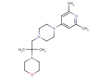 4-{2-[4-(2,6-dimethyl-4-pyridinyl)-1-piperazinyl]-1,1-dimethylethyl}morpholine