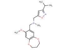 1-(3-isopropylisoxazol-5-yl)-N-[(8-methoxy-3,4-dihydro-2H-1,5-benzodioxepin-7-yl)methyl]-N-methylmethanamine