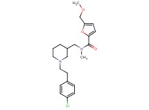 N-({1-[2-(4-chlorophenyl)ethyl]-3-piperidinyl}methyl)-5-(methoxymethyl)-N-methyl-2-furamide