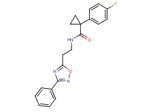 1-(4-fluorophenyl)-N-[2-(3-phenyl-1,2,4-oxadiazol-5-yl)ethyl]cyclopropanecarboxamide