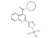 4-(azepan-1-ylcarbonyl)-2-(1-tert-butyl-1H-pyrazol-4-yl)quinoline