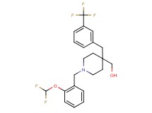 {1-[2-(difluoromethoxy)benzyl]-4-[3-(trifluoromethyl)benzyl]-4-piperidinyl}methanol